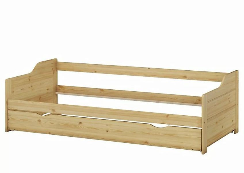 Erst-Holz® Bettgestell Sofabett mit zweitem Schlafplatz 90x200 natur Gr. 90 günstig online kaufen