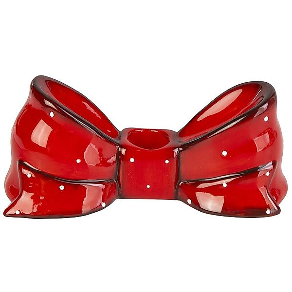 MICA Teelichthalter Kerzenhalter Schleife - rot günstig online kaufen