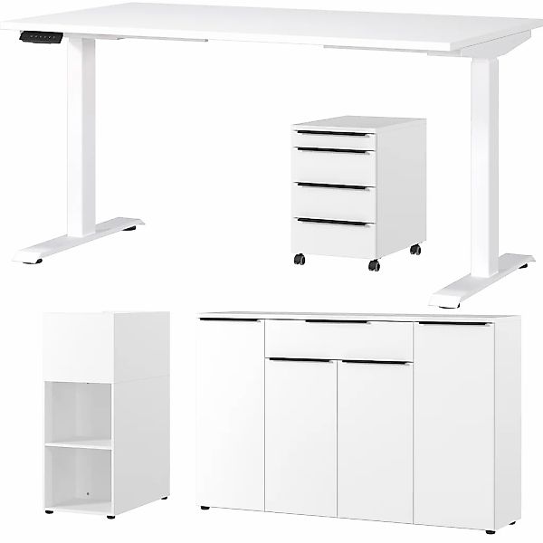 GERMANIA Büromöbel-Set "Mailand" 4 Stk. tlg. inkl. Schreibtisch, Rollcontai günstig online kaufen