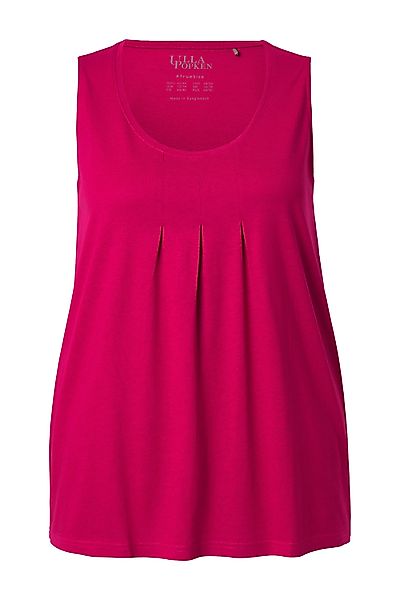 Ulla Popken T-Shirt Top Zierfalten A-Linie günstig online kaufen