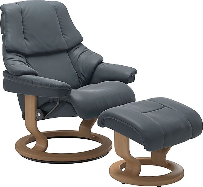 Stressless® Relaxsessel »Reno«, (Set, Relaxsessel mit Hocker), mit Hocker, günstig online kaufen