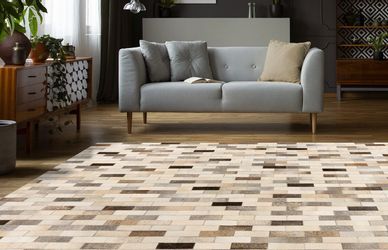 Kayoom Lederteppich "Ravi 100" rechteckig 8 mm Höhe günstig online kaufen