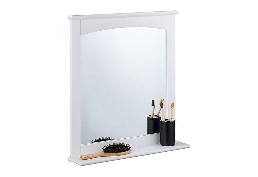 relaxdays Wandspiegel Badezimmerspiegel mit Ablage MDF günstig online kaufen