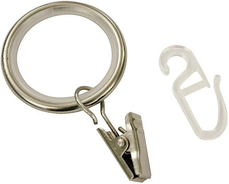GARDINIA Gardinenring Ally, Gardinenstangen, (Set, 10-St), günstig online kaufen