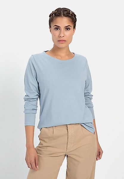 camel active Langarmshirt aus reiner Baumwolle Langarm Rundhals günstig online kaufen