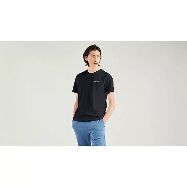 Dockers Logo Stencil Kurzärmeliges T-shirt S Black günstig online kaufen