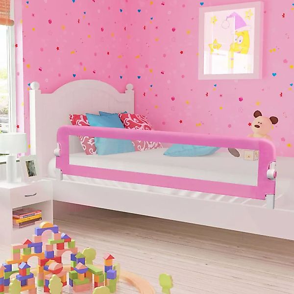 vidaXL Bettschutzgitter Kleinkind-Bettschutzgitter Rosa 180x42 cm günstig online kaufen