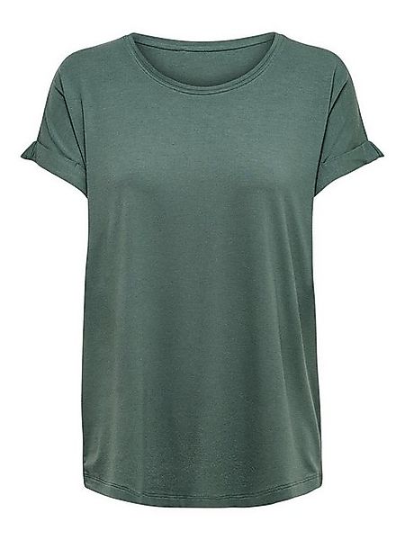 ONLY T-Shirt Einfarbiges Rundhals Kurzarm Oberteil ONLMOSTER (1-tlg) ONLMOS günstig online kaufen