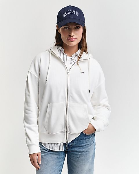 Gant Kapuzensweatjacke "SHIELD ZIP HOODIE" Grafische GANT-Stickerei auf der günstig online kaufen