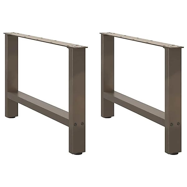 vidaXL Couchtischbeine Naturstahl 2 Stk 70x42-43 cm Stahl 4013291 günstig online kaufen
