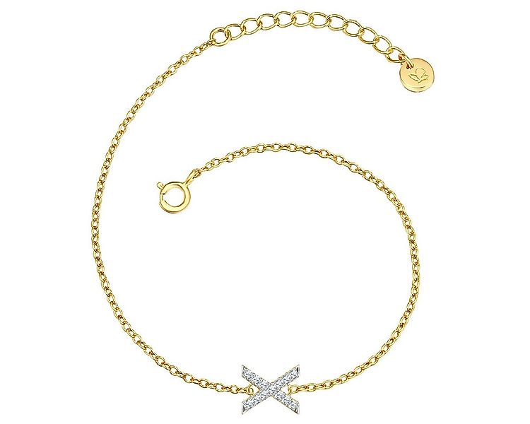 Glanzstücke München Gliederarmband GSM1979 (1-tlg), mit Buchstaben-Anhänger günstig online kaufen