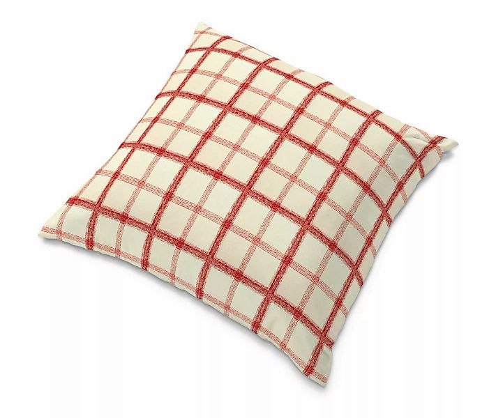 Kissenhülle Tomelilla, rot-creme, 55 x 55 cm, Avinon (131-15) günstig online kaufen