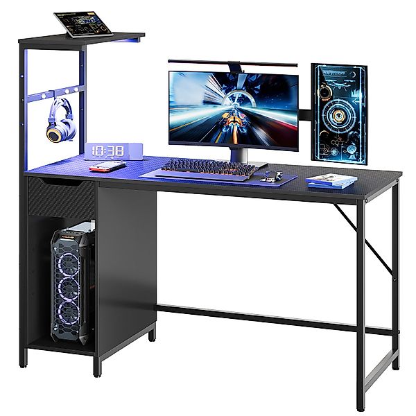Bestier Computertisch Gaming Tisch mit Schublade, günstig online kaufen