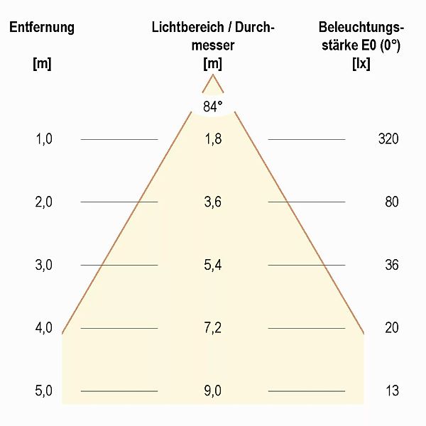 EVN Lichttechnik P-LED Wandanbauleuchte IP54 230V 10W 3000K C54152502RE ant günstig online kaufen