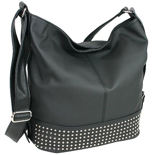 J JONES JENNIFER JONES Schultertasche Große Damen Umhängetasche mit Nieten günstig online kaufen