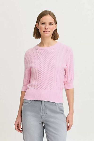 b.young Strickpullover BYNIBE SS JUMPER - modisches Strickoberteil mit Zopf günstig online kaufen