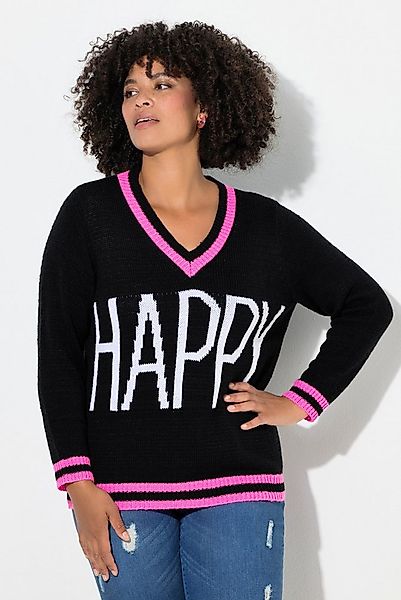 Angel of Style Strickpullover Pullover Straight Fit HAPPY Schriftzug Langar günstig online kaufen