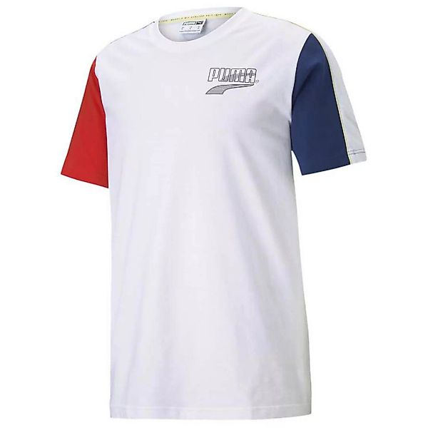 Puma Select Decor8 Colour Block Kurzärmeliges T-shirt S Puma White günstig online kaufen