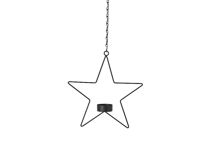 Werner Voß Dekoobjekt Deko-Stern mit Teelichteinsatz - zum Hängen - schwarz günstig online kaufen