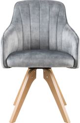 Home affaire Drehstuhl "Sa Calobra" (Set) 2 Stk. Samtvelours mit Rückenstep günstig online kaufen