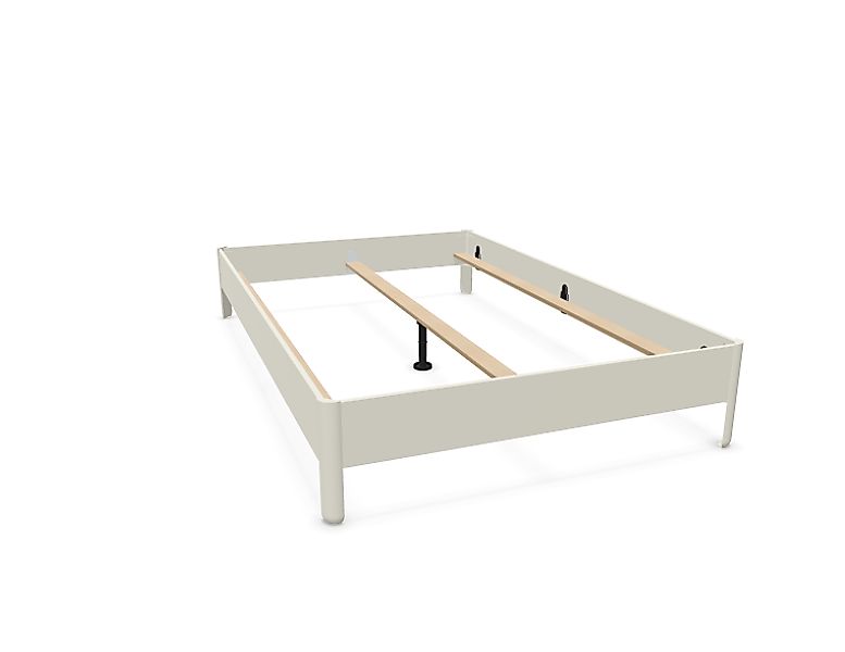 NAIT Doppelbett farbig lackiert Brillantgelb 140 x 220cm Ohne Kopfteil günstig online kaufen