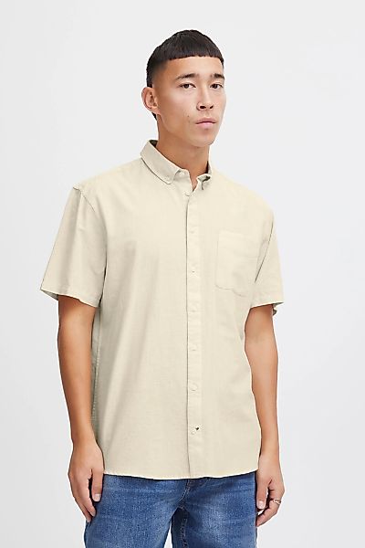 Blend Kurzarmhemd "BHShirt" Stilvolles Kurzarmhemd Leinenmix mit Brusttasch günstig online kaufen