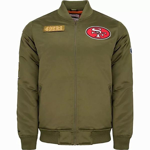 Mitchell & Ness Bomberjacke Satin PATCHES San Francisco 49ers günstig online kaufen