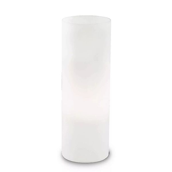 Tischleuchte Edo aus weißem Glas, Höhe 35 cm günstig online kaufen