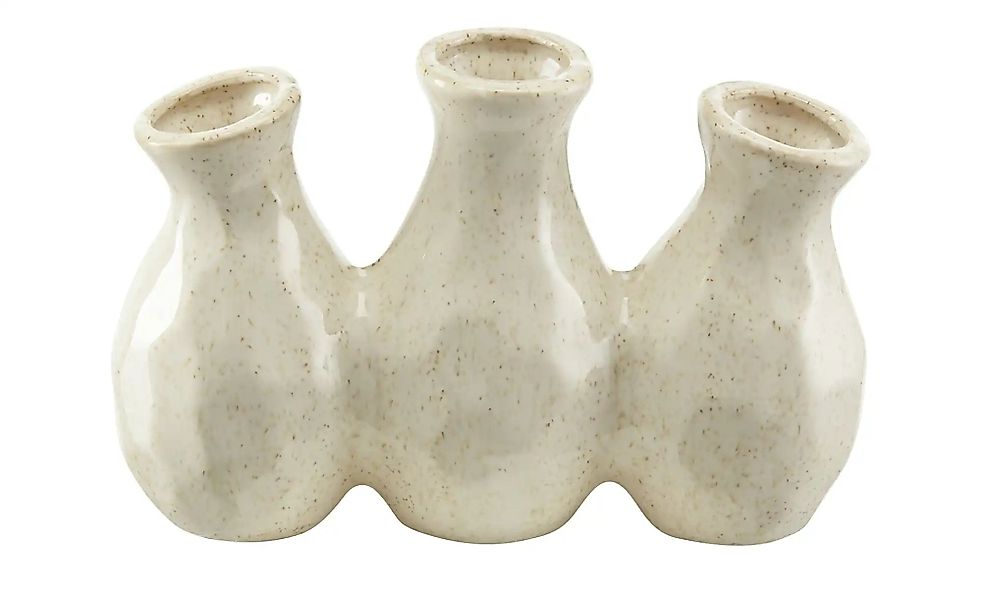 HOME STORY Vase  3er   ¦ creme ¦ Keramik ¦ Maße (cm): B: 18 H: 12 T: 6.0 Ac günstig online kaufen