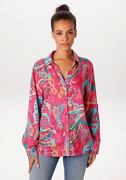 Aniston CASUAL Hemdbluse mit farbenfrohem, grafischen Druck - NEUE KOLLEKTI günstig online kaufen