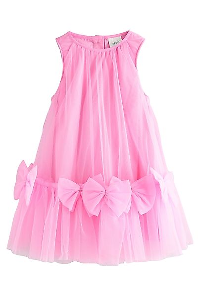 Next Tüllkleid Ärmelloses Mesh-Kleid mit Schleifendetail günstig online kaufen