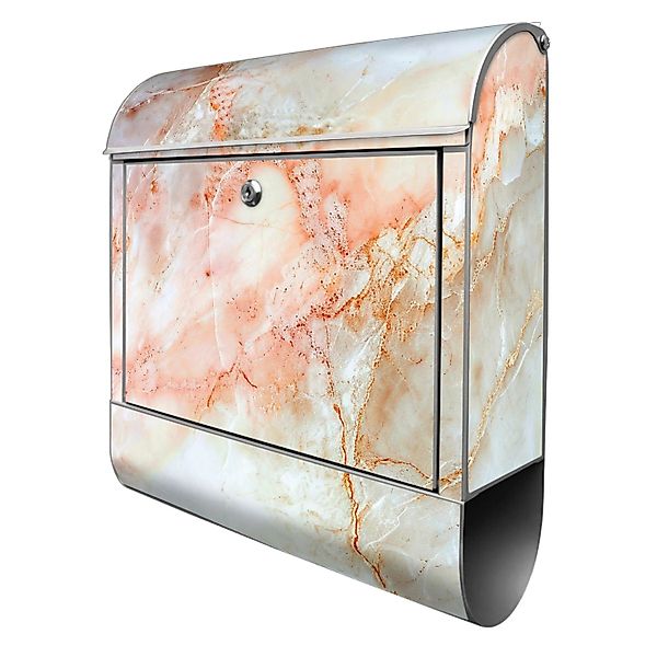 Banjado Design Briefkasten Silber Pulverbeschichtet 39x47x14cm 2 Schlüssel günstig online kaufen