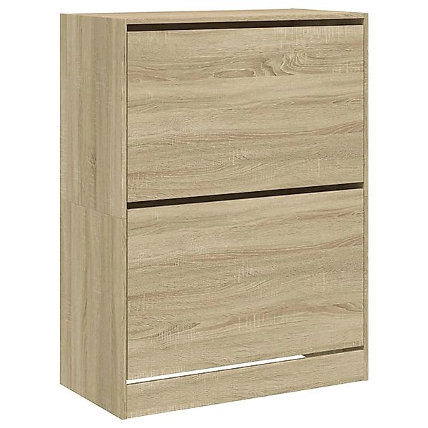 vidaXL Schuhschrank mit 2 Klappen Sonoma-Eiche 80x42x108 cm 3214401 günstig online kaufen
