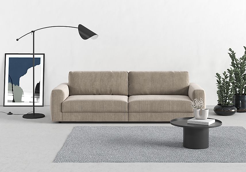 TRENDMANUFAKTUR Big-Sofa »Bourbon, Designsofa,«, mit extra hohem Sitzkomfor günstig online kaufen