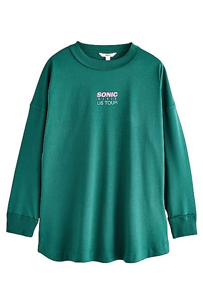 Next Langarmshirt Langärmeliges Rundhalsoberteil mit Grafik (1-tlg) günstig online kaufen