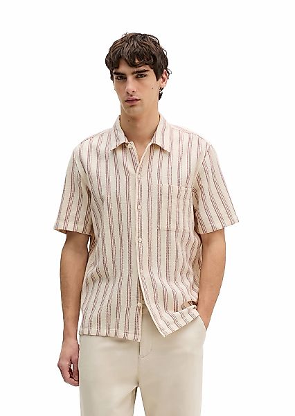 Marc OPolo Kurzarmhemd "aus Bio-Baumwolle in Leno-Weave" günstig online kaufen