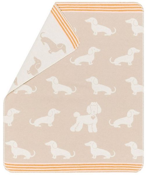 Babydecke Juwel 'Dackel' 70 x 90 cm Natur, DAVID FUSSENEGGER günstig online kaufen