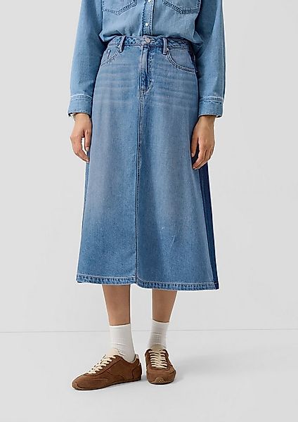s.Oliver Midirock Rock Ausgestellter Midi-Jeansrock aus Lyocellmix mit hohe günstig online kaufen