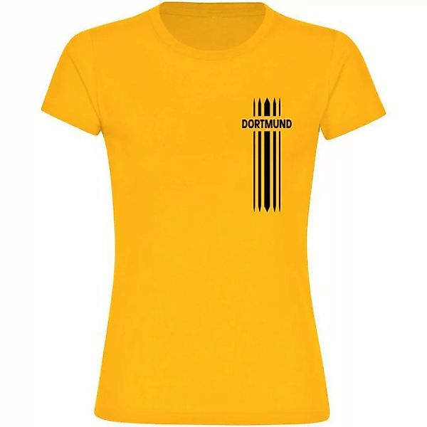 multifanshop T-Shirt Damen Dortmund - Streifen - Frauen günstig online kaufen