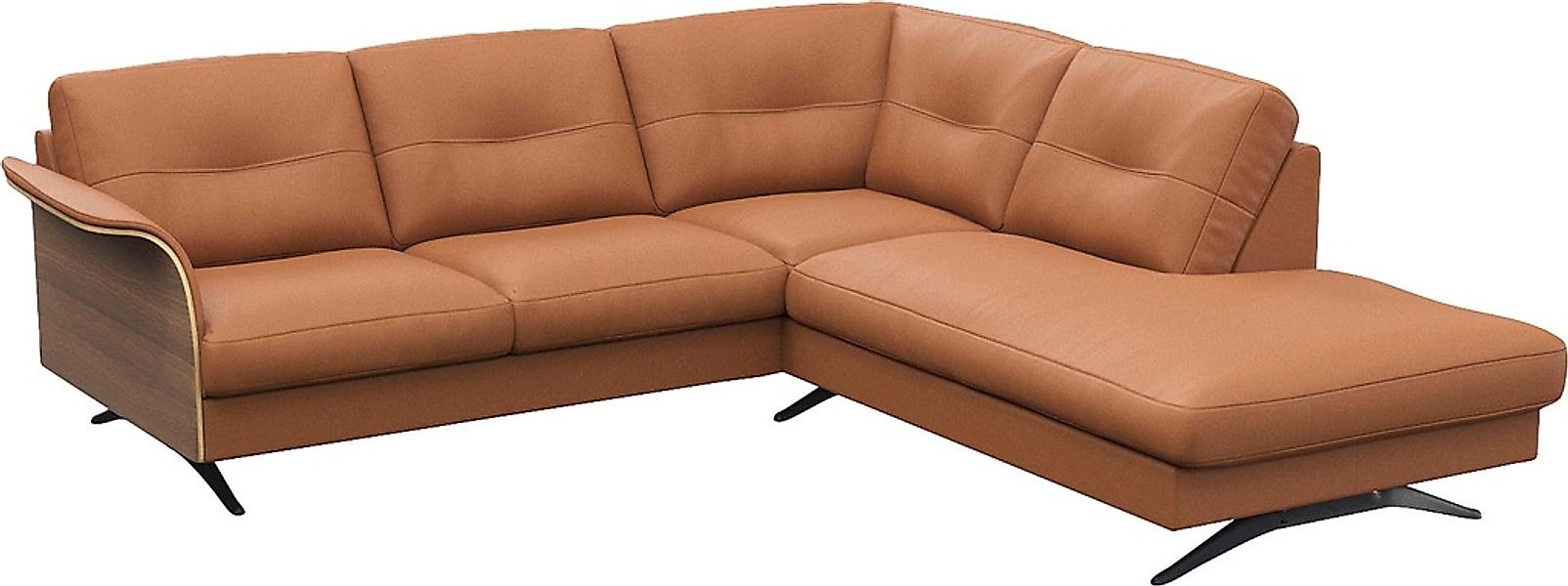 FLEXLUX Ecksofa »Glow, super bequem durch hochwertigem Sitzaufbau mit Feder günstig online kaufen