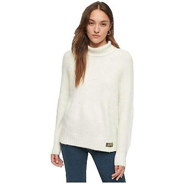 Superdry  Pullover Pull  Essential Rib blanc günstig online kaufen