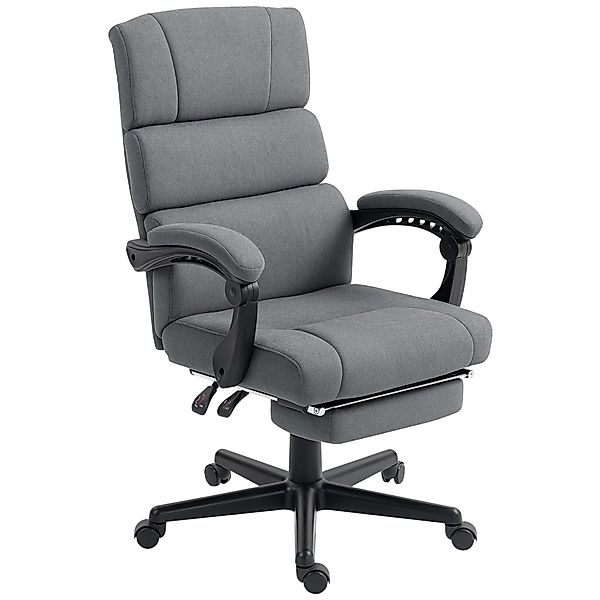 HOMCOM Bürostuhl, Ergonomischer Schreibtischstuhl mit Armlehne, Fußstütze, günstig online kaufen