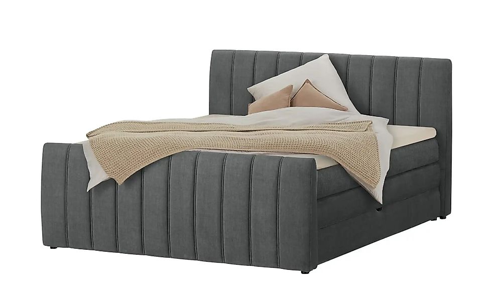 switch Boxspringbett mit Bettkasten Carina ¦ grau ¦ Maße (cm): B: 191 H: 11 günstig online kaufen