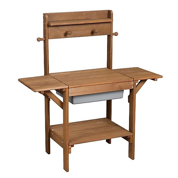 roba® Outdoor-Spielküche Matschküche MIDI Holz, Kunststoff, günstig online kaufen