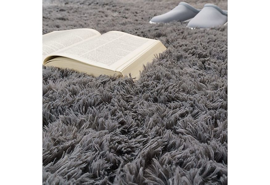 KADIMA DESIGN Teppich waschbar Unifarben Schlafzimmer Hochflor Teppich Shag günstig online kaufen