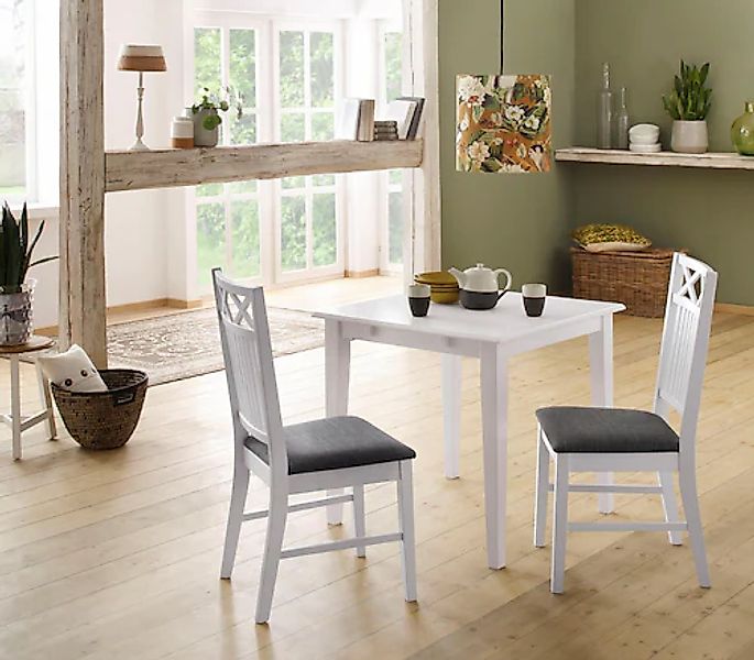 Home affaire Essgruppe »Olvera« Set, Set: Esstisch 80 x 80 cm und 2 Esszimm günstig online kaufen