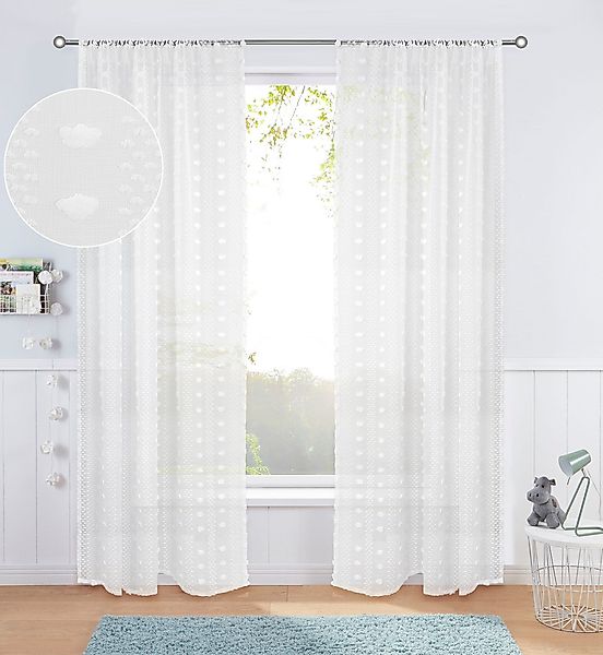 Lüttenhütt Gardine "Imke" Stangendurchzug 1 Stk. tlg. günstig online kaufen