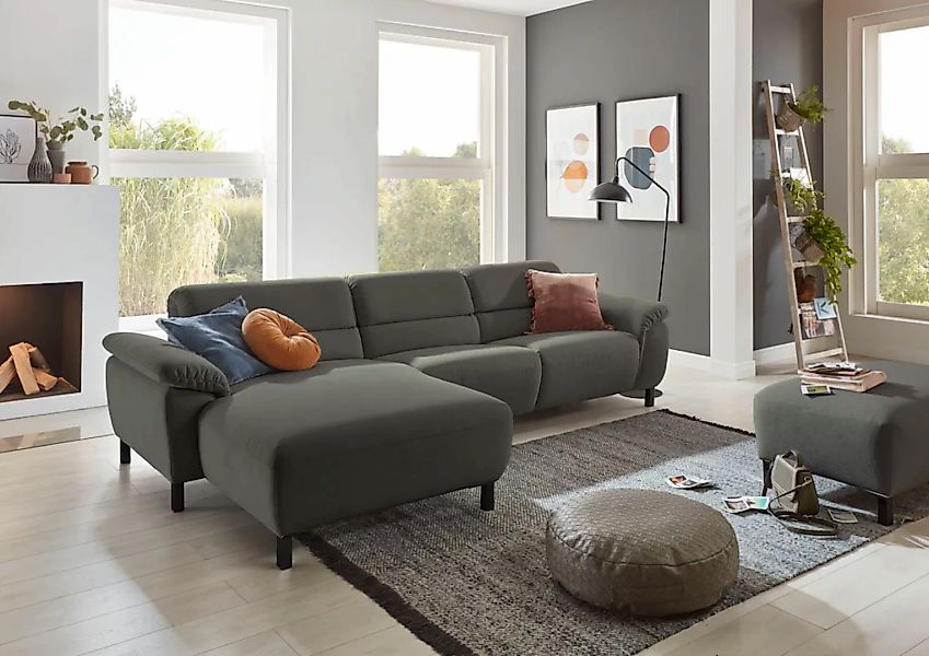 Places of Style Ecksofa Trapani L-Form, mit teilmotorischer Relaxfunktion u günstig online kaufen