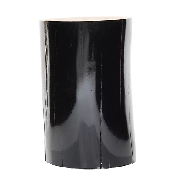 Gervasoni - Log Beistelltisch L - schwarz/glänzend lackiert/H 42cm/Ø 28-32c günstig online kaufen
