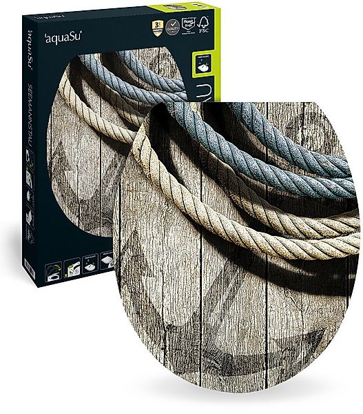 SANITOP WINGENROTH WC-Sitz Maritim, Motiv Seemannstau, Holzkern, Absenkauto günstig online kaufen